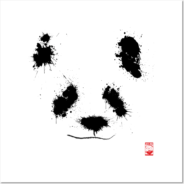 Panda Bear Wall Art by JayGeeArt